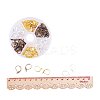 15mm Brass Leverback Earring Findings 3 Mixed Colors in One Box for Jewelry Making KK-PH0015-03M-5