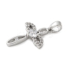 Brass Micro Pave Cubic Zirconia Pendants KK-U056-30P-2