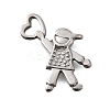 304 Stainless Steel Pendants STAS-Q362-01D-P-1