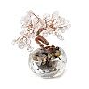 Natural Quartz Crystal Chips Tree of Life Decorations DJEW-Q010-01F-1