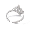 Non-Tarnish Sailor's Knot 304 Stainless Steel Hollow Open Cuff Ring for Men Women LS-RJEW-E073-05P-3