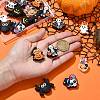 20Pcs 10 Styles Halloween Themed Food Grade Eco-Friendly Silicone Focal Beads SIL-CJ0002-54-4
