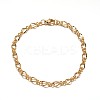 304 Stainless Steel Chain Bracelets BJEW-L531-06G-2