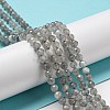 Faceted Round Natural Labradorite Bead Strands LS-G-I156-03-4mm-7