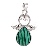 Synthetic Malachite Pendants G-H180-02P-1