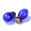 Oval Glass Cork Bottles Ornament X1-AJEW-O032-03B-2
