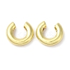 Rack Plating Brass Cuff Earrings for Women EJEW-F315-01G-1