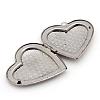 Tarnish Resistant 304 Stainless Steel Photo Locket Pendants STAS-S046-08-2