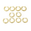 Rack Plating Brass Hinged Textured Hoop Earrings for Women EJEW-E270-21G-3