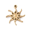 304 Stainless Steel Pendants STAS-E548-07G-1