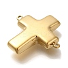 PVD Vacuum Plating 304 Stainless Steel Cross Links Connector Charms STAS-S148-14G-2