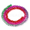 Transparent Painted Glass Beads Strands DGLA-A034-T3mm-A24-5