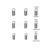 30Pcs 3 Size 304 Stainless Steel Coil Cord Ends STAS-CJ0001-152-2