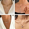 10Pcs 304 Stainless Steel Cable Chain Necklaces NJEW-YW0001-25G-6