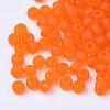 6/0 Frosted Round Glass Seed Beads X-SEED-A008-4mm-M9-3