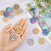 18Pcs 3 Colors 304 Stainless Steel Pendants STAS-DC0011-73-3