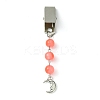 Peace Sign/Dragonfly/Moon Tibetan Style Alloy Pendant Credit Card Clip Puller JEWB-BR00131-2