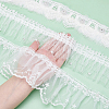 3 Yards 3 Styles  Polyester Pleated Lace Ribbons OCOR-ME0001-24-3