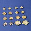 16Pcs 8 Styles Alloy & Brass & 304 Stainless Steel Pendants FIND-FS0004-37-9