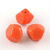 Imitation Gemstone Acrylic Beads OACR-R034-11-1