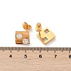 304 Stainless Steel Micro Pave Clear Cubic Zirconia Stud Earrings EJEW-Z089-25G-5