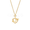 Brass Pave Crystal Rhinestone Pendant Necklaces for Wowen GP4865-1-1