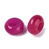 Dyed Natural White Jade European Beads G-N359-17A-13-2