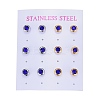 304 Stainless Steel Stud Earrings EJEW-L251-B04-2