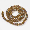 Electroplate Glass Beads Strands EGLA-A034-T1mm-L10-2