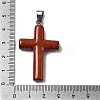 Natural Red Jasper Cross Pendants KK-D021-04E-P-3