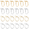 40Pcs 4 Style Brass Leverback Earring Findings KK-DC0002-15-1