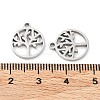 316 Surgical Stainless Steel Charms STAS-Q314-03P-3