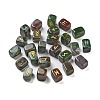 Rectangle Natural Indian Agate Rune Stones G-Z059-01H-1