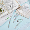 4 Styles Alloy Hook Bookmark AJEW-DR00018-4