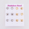 304 Stainless Steel Stud Earrings EJEW-I235-13-4