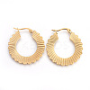 201 Stainless Steel Hoop Earrings EJEW-A054-14G-1