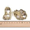 Dyed Nuggets Natural Druzy Geode Agate Big Pendants G-M287-09-3