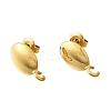 304 Stainless Steel Studs Earring Findings STAS-H233-30G-2