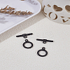 304 Stainless Steel Toggle Clasps STAS-LP0004-77EB-1