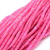 Dyed Natural Malaysia Jade Rondelle Beads Strands G-E316-2x4mm-02-1