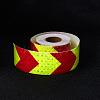 2" X 33ft Reflective Hazard Warning Tape Yellow Red High Intensity Waterproof Reflector Safety Tape Marking Tape for Outdoor Steps AJEW-GF0001-54B-7