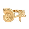 304 Stainless Steel Open Cuff Rings for Women RJEW-A049-06G-2