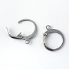 Tarnish Resistant 201 Stainless Steel Leverback Earring Findings LS-STAS-R065-71-1