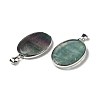 Natural Fluorite Pendants G-M415-01P-04-2