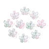 Baking Paint Transparent Glass Bead Caps DGLA-N014-06B-03-1