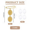 6Pcs Iron Brooch JEWB-FH00031-2