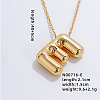 Stainless Steel Party Balloon Letter Pendant Cable Chain Necklaces for Women YF1942-5-1