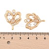 Brass Micro Pave Cubic Zirconia Pendants KK-L223-019G-3