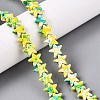 Spray Painted Synthetic Turquoise Beads Strands LS-UNKW-T001-11C-1