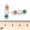 Brass Micro Pave Cubic Zirconia Pendants KK-D357-14P-3
